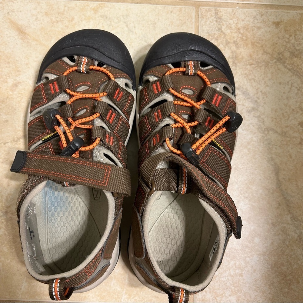 Keen Kids Outdoor Adventure Sandals - Brown and Orange